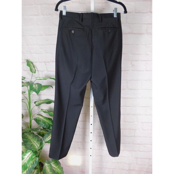 Men's Slim Black Dress Pants - Picture 5 of 12